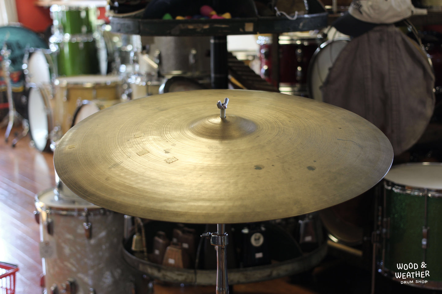 1946-53 A. Zildjian 24" "Trans Stamp" Ride Cymbal 3901g