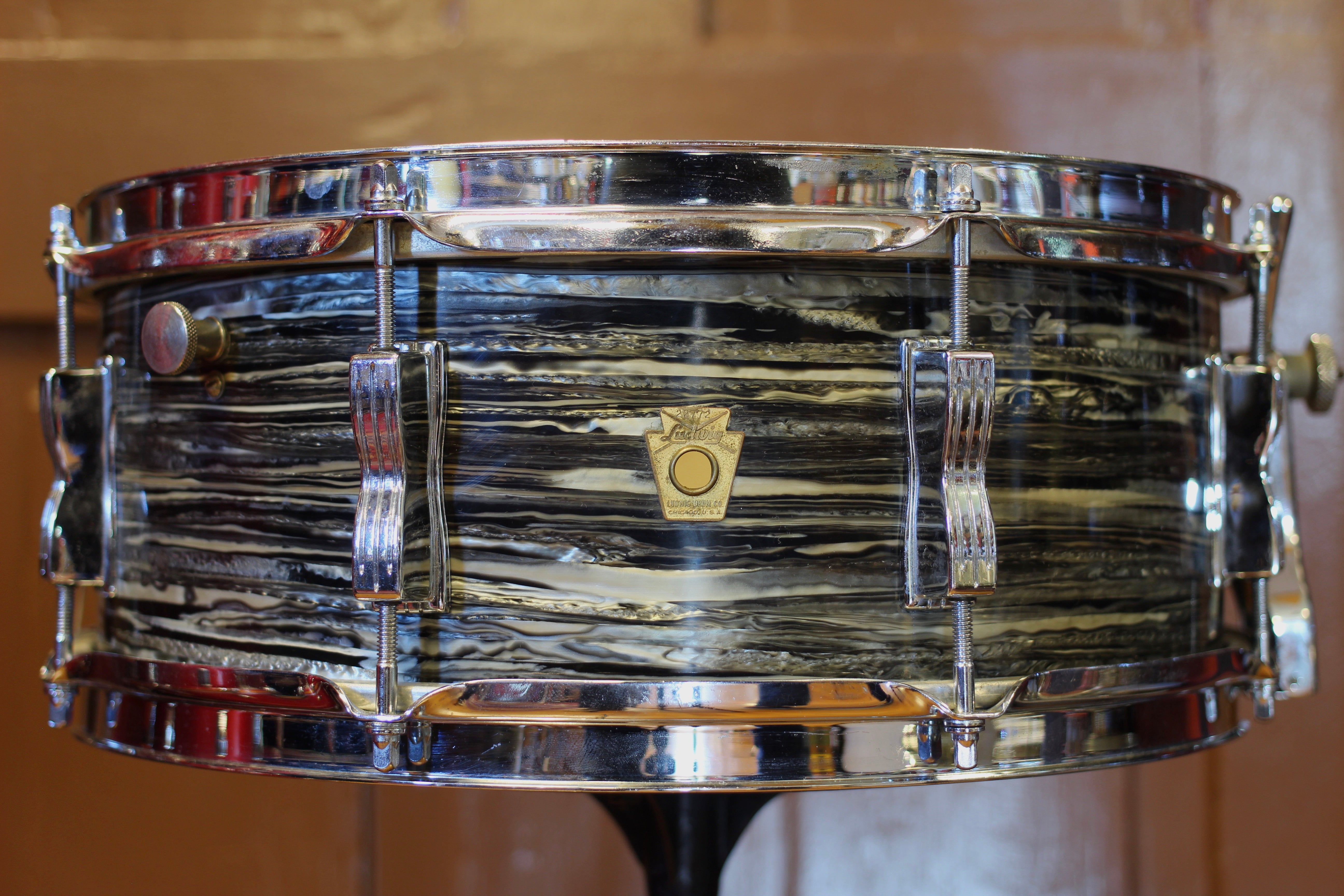 1964 Ludwig Super Classic in Oyster Black Pearl 14x22 16x16 9x13 5.5x14