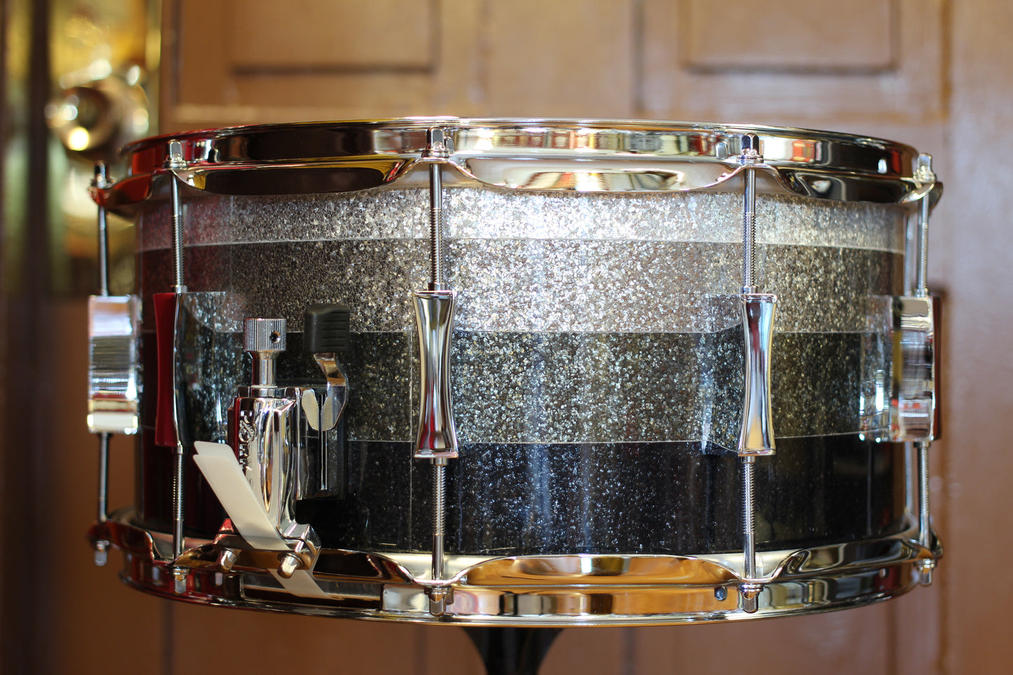 2022 Pork Pie Percussion 7"x14" Grey Scale Sparkle Snare Drum
