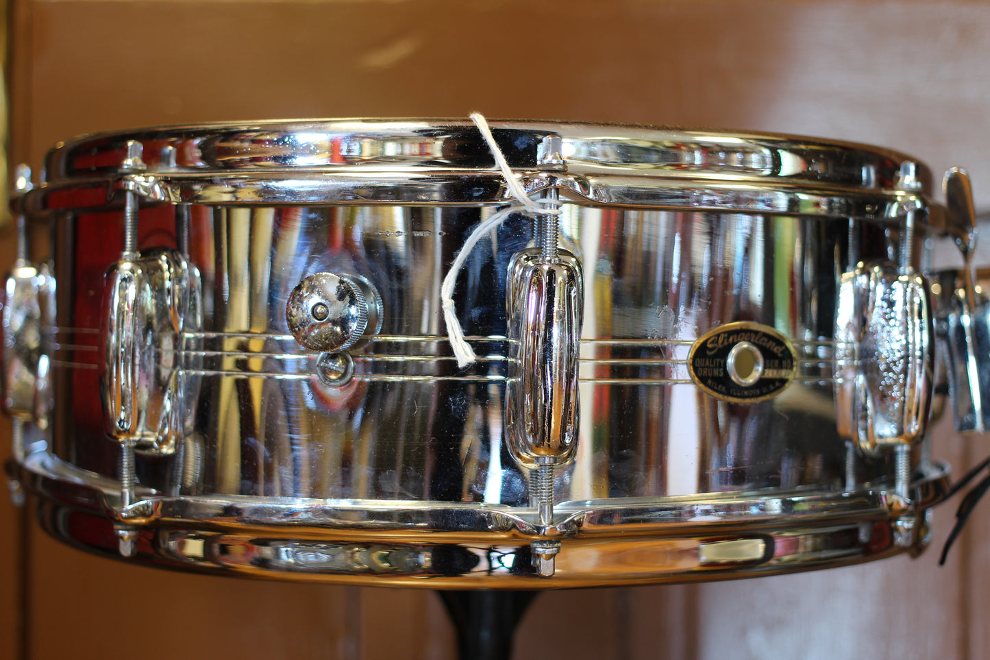 1960's Slingerland Sound King Snare Drum 5"x14" Chrome over Brass