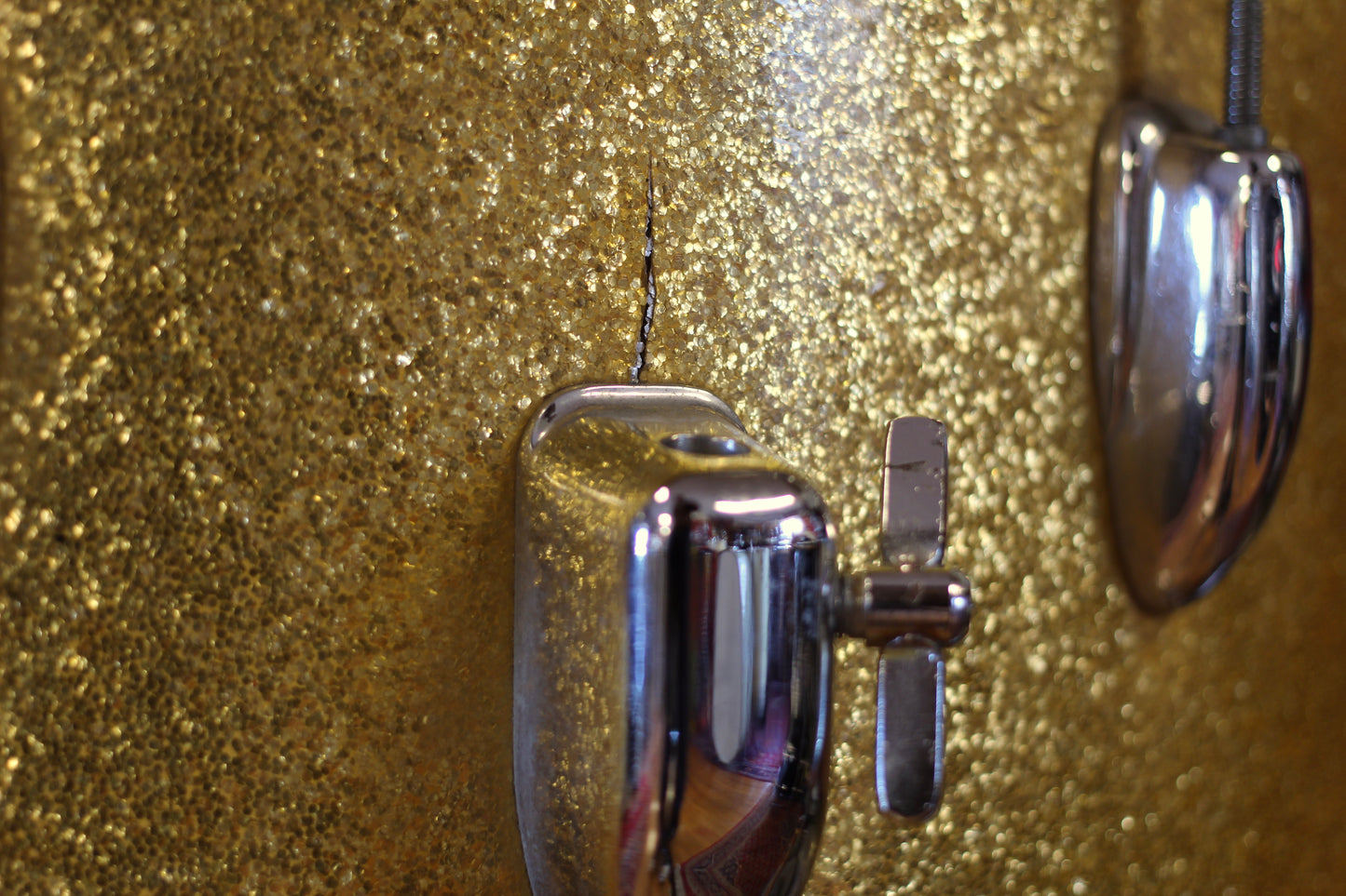 1965 Slingerland Gene Krupa Deluxe in Sparkling Gold Pearl 14x22 16x16 8x12