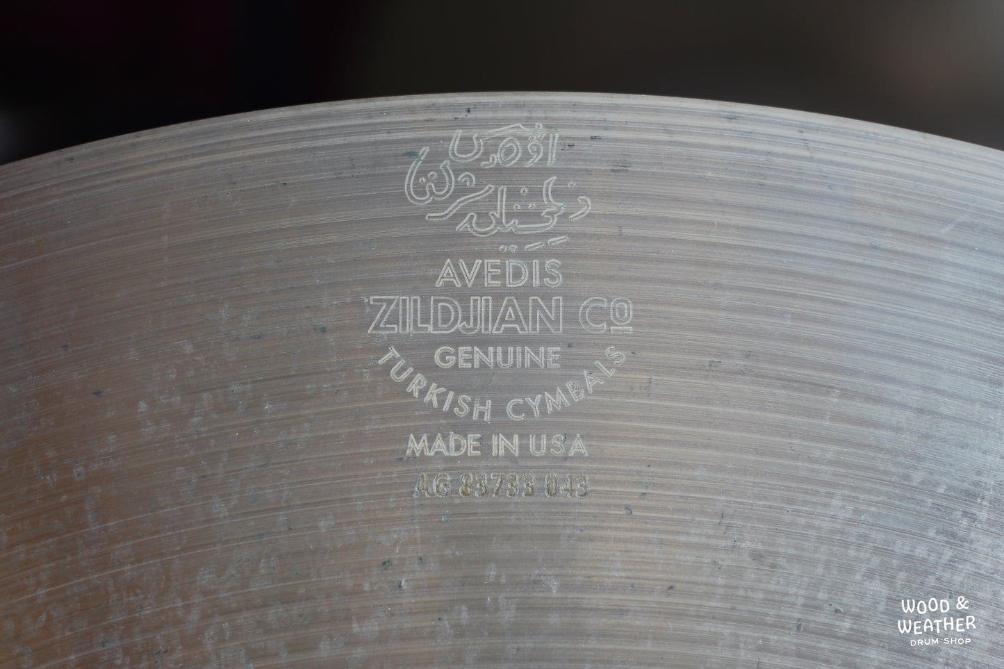 Used Zildjian 23" A Sweet Ride Cymbal 2970g