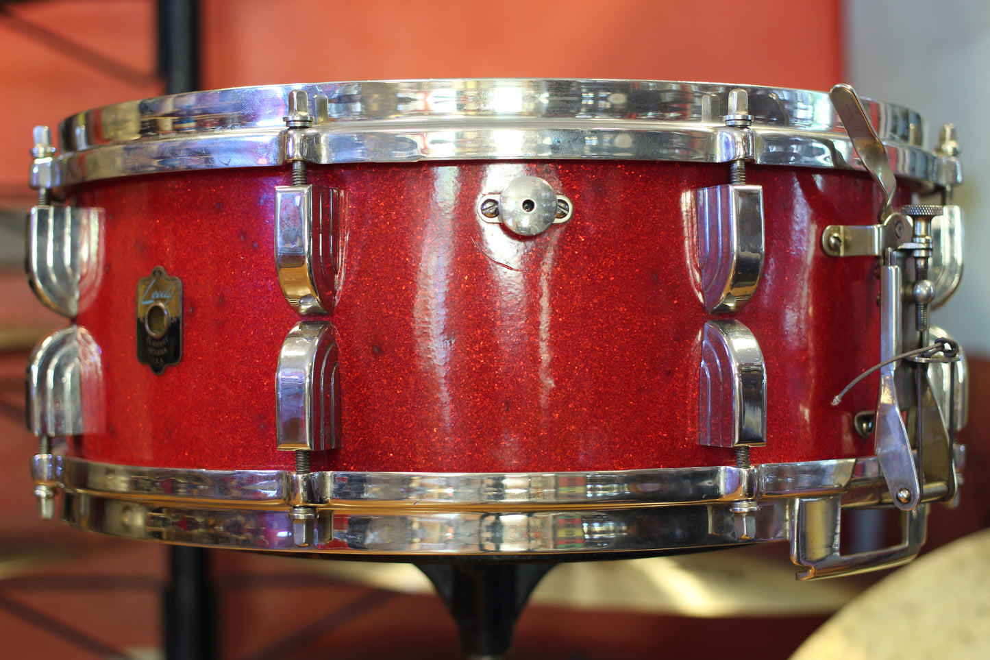 1950 Leedy Broadway 5.5"x14" in Sparkling Red Pearl