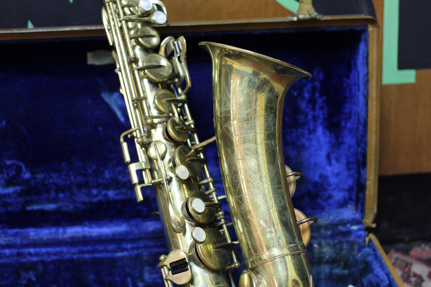 1940's Elkhart by Buescher Tenor Saxophone Serial # 30114