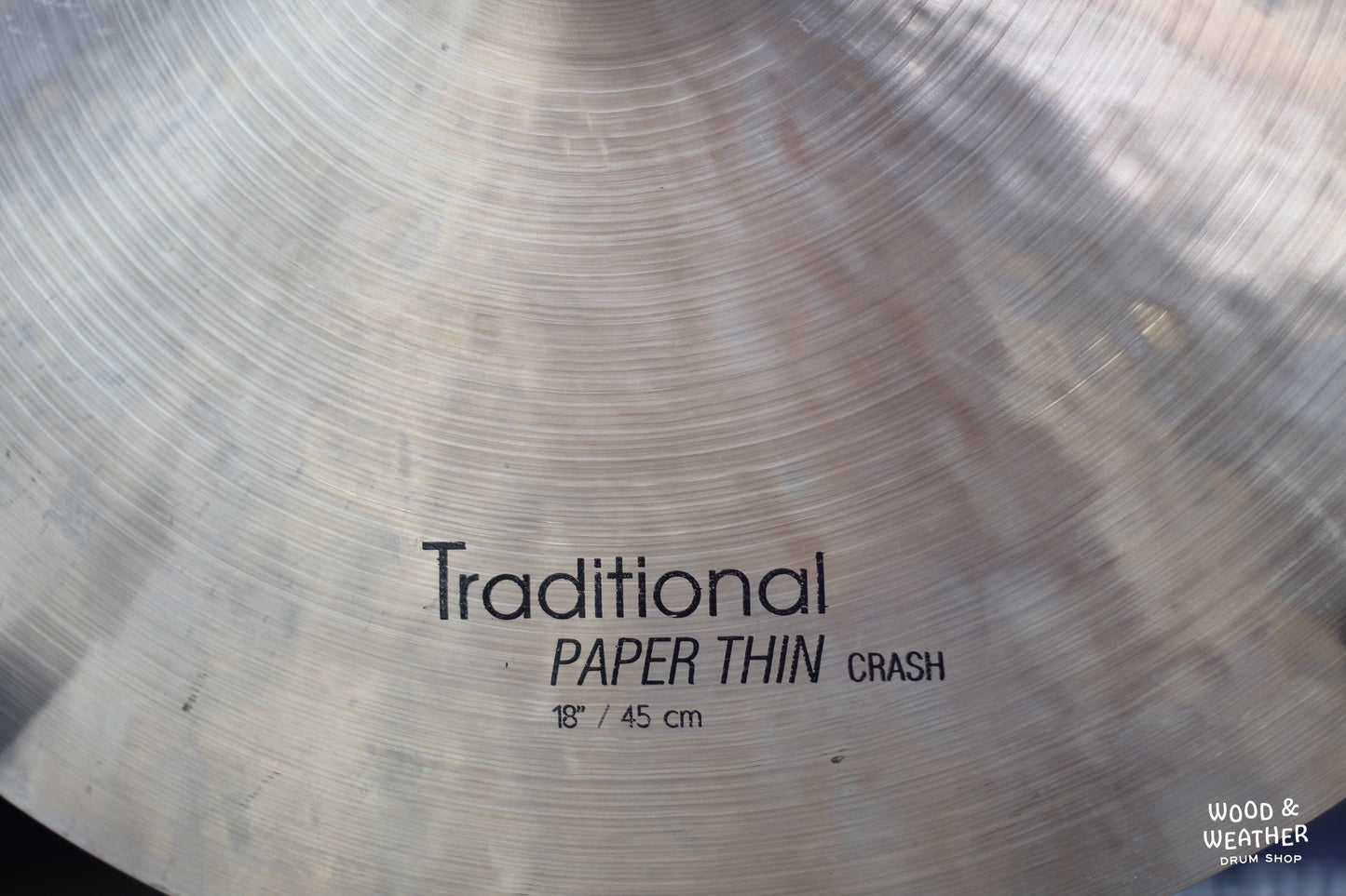 Used Istanbul Agop 18" Traditional Paper Thin Crash Cymbal 1225g