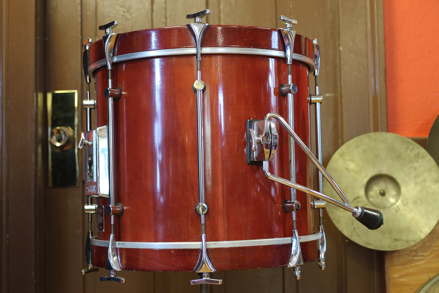 1990's Sonor Hilite in Red Maple 15x18 15x14 10x12 9x10