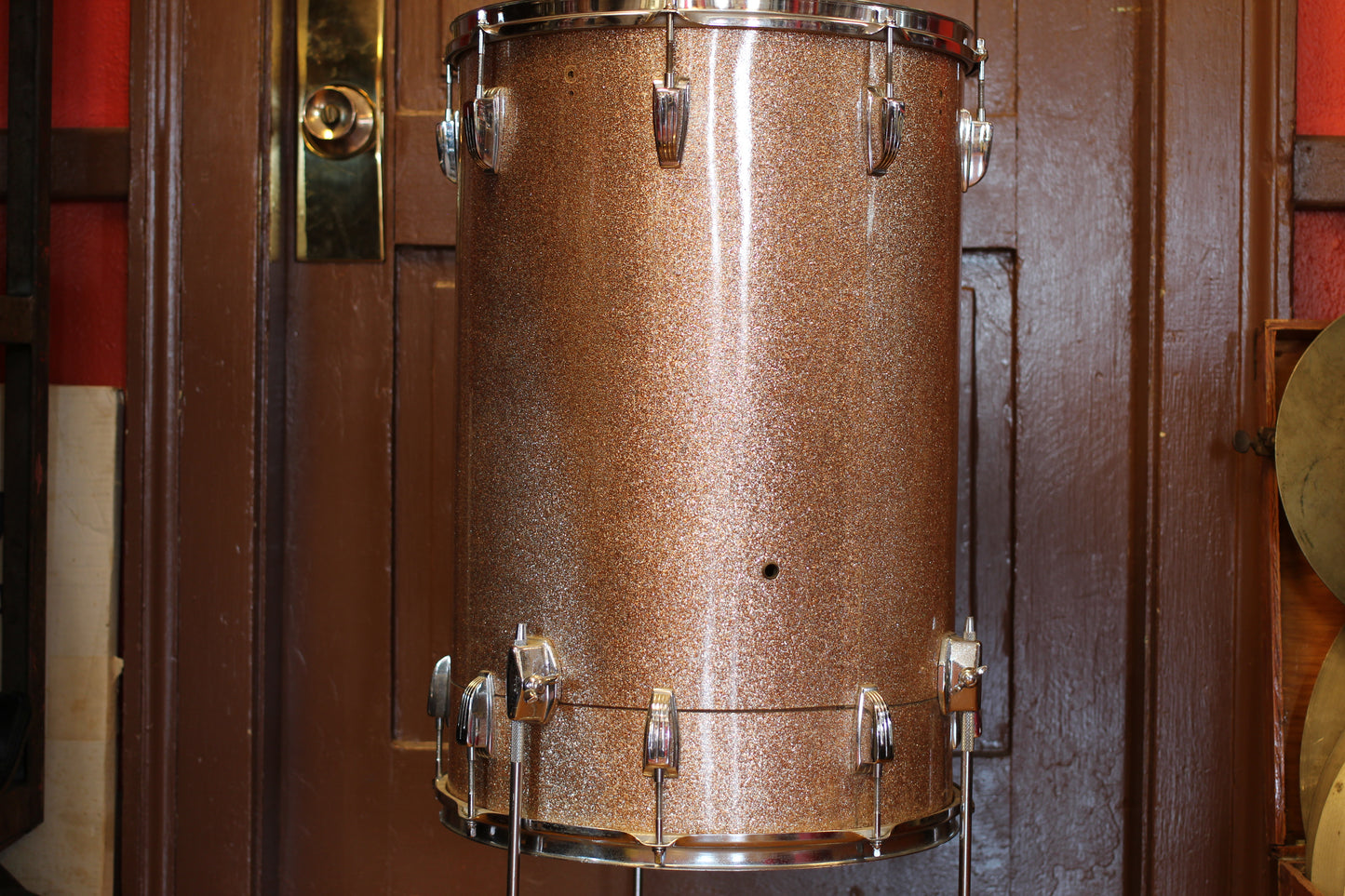 1960 Ludwig 24"x16" Cocktail Drum in Champagne Sparkle