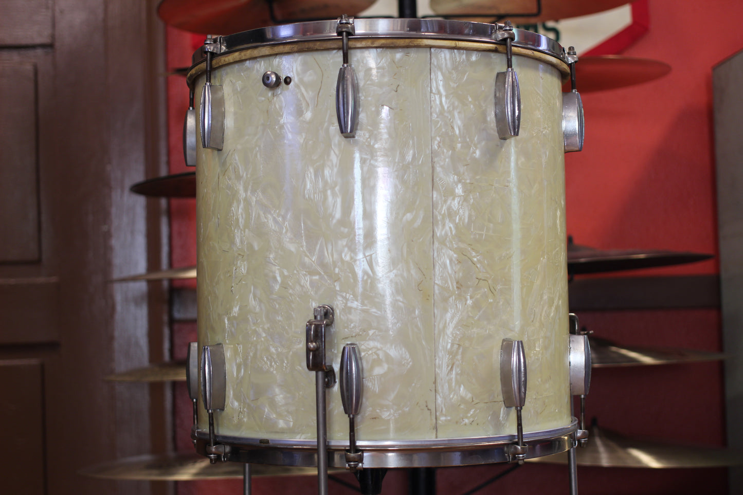 1940's Slingerland Radioking Gene Krupa Deluxe in Marine Pearl 14x26 16x16 9x13