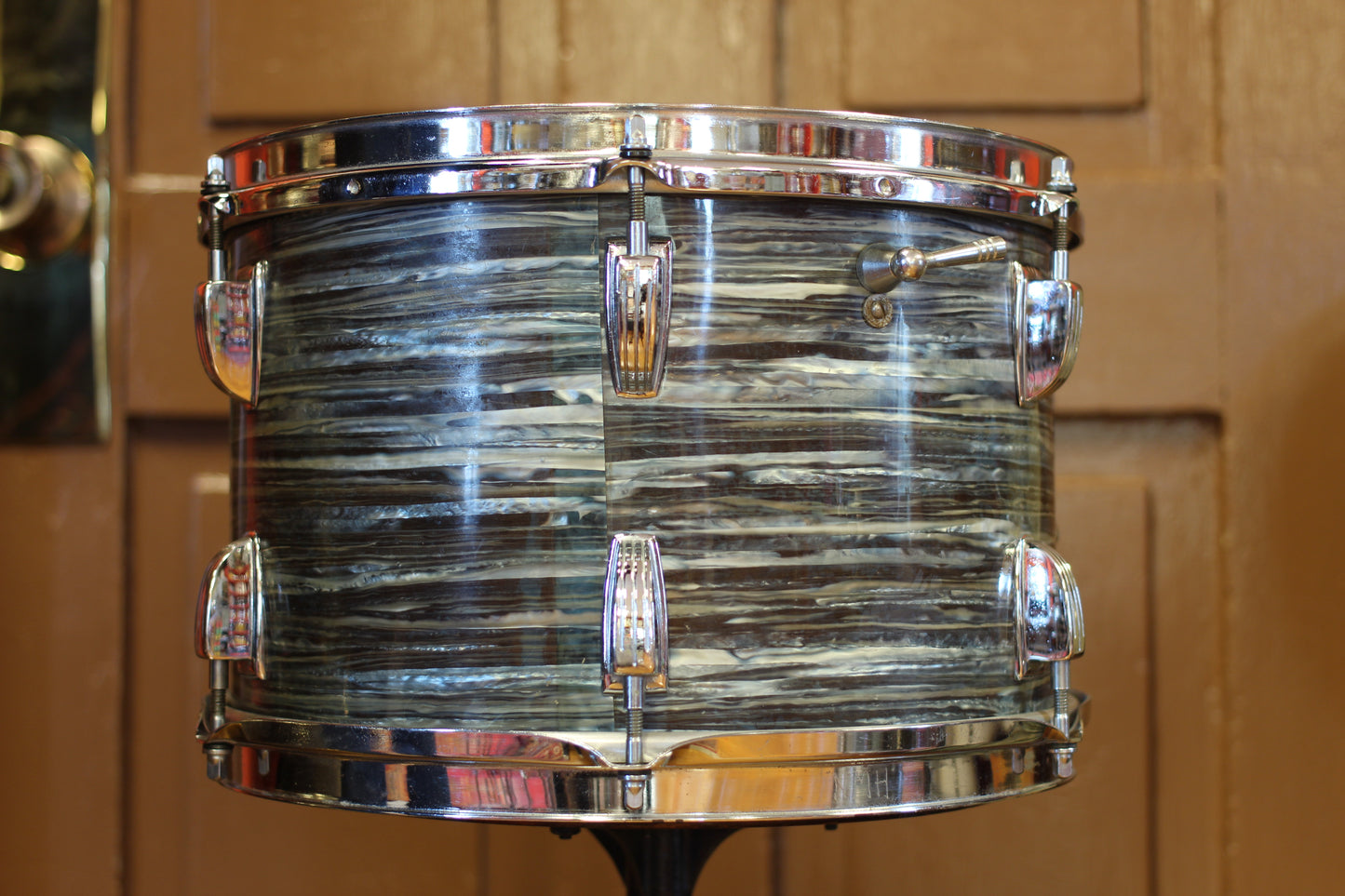 1967 Ludwig Downbeat in Oyster Blue Pearl 14x20 14x14 8x12