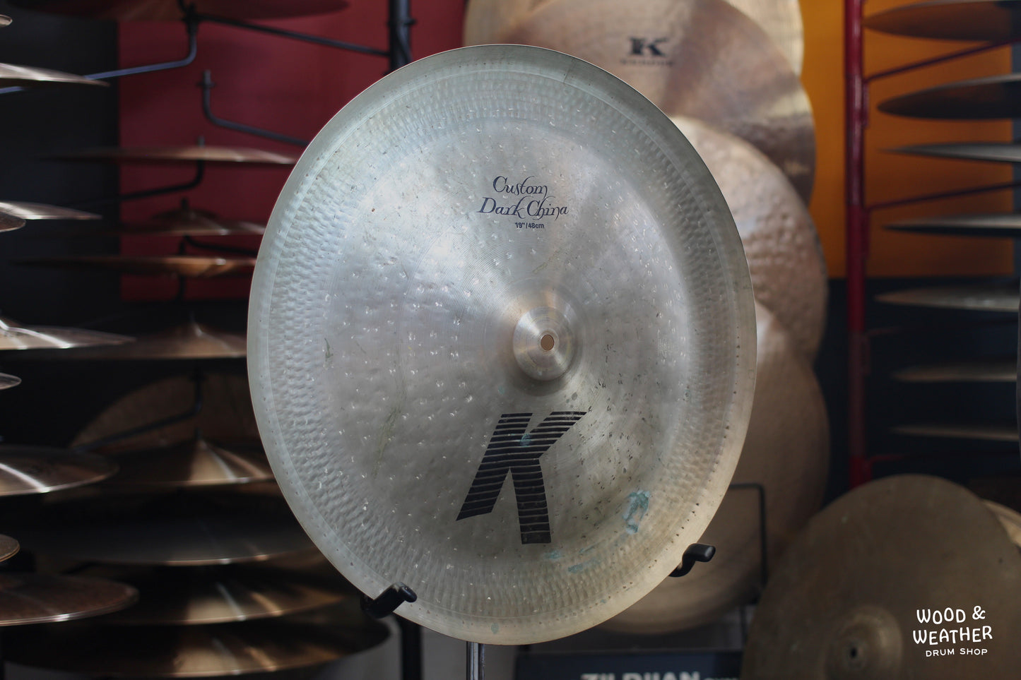 Used Zildjian 19" K Custom Dark China Cymbal 1490g