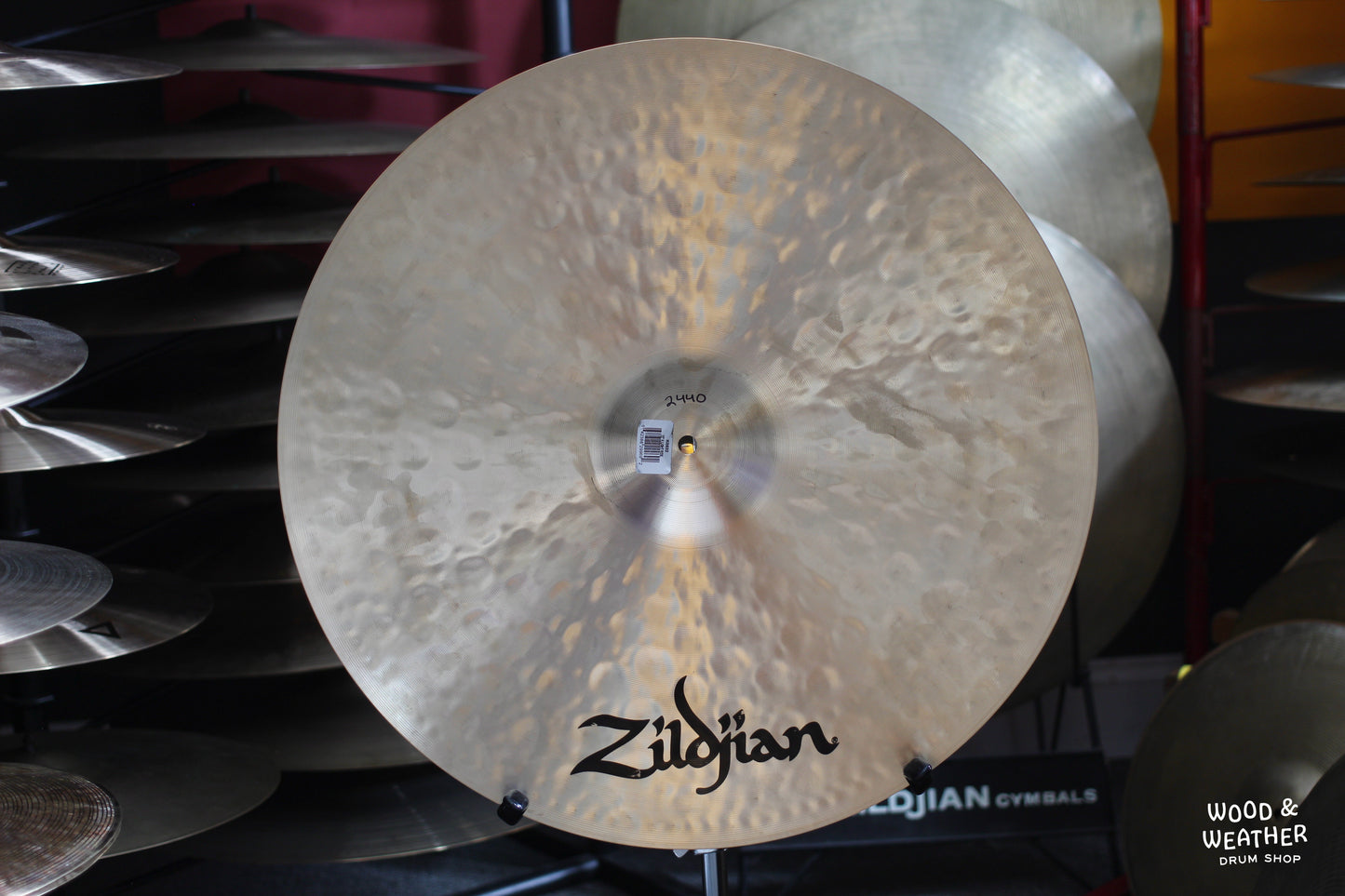 Used Zildjian 22" K Light Ride Cymbal 2440g