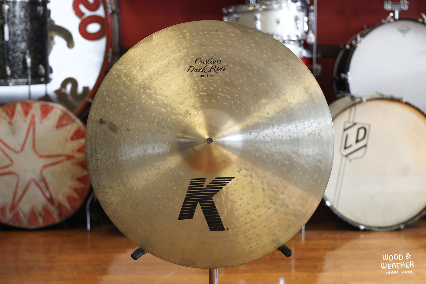 Used Zildjian 20" K Custom Dark Ride Cymbal 2160g