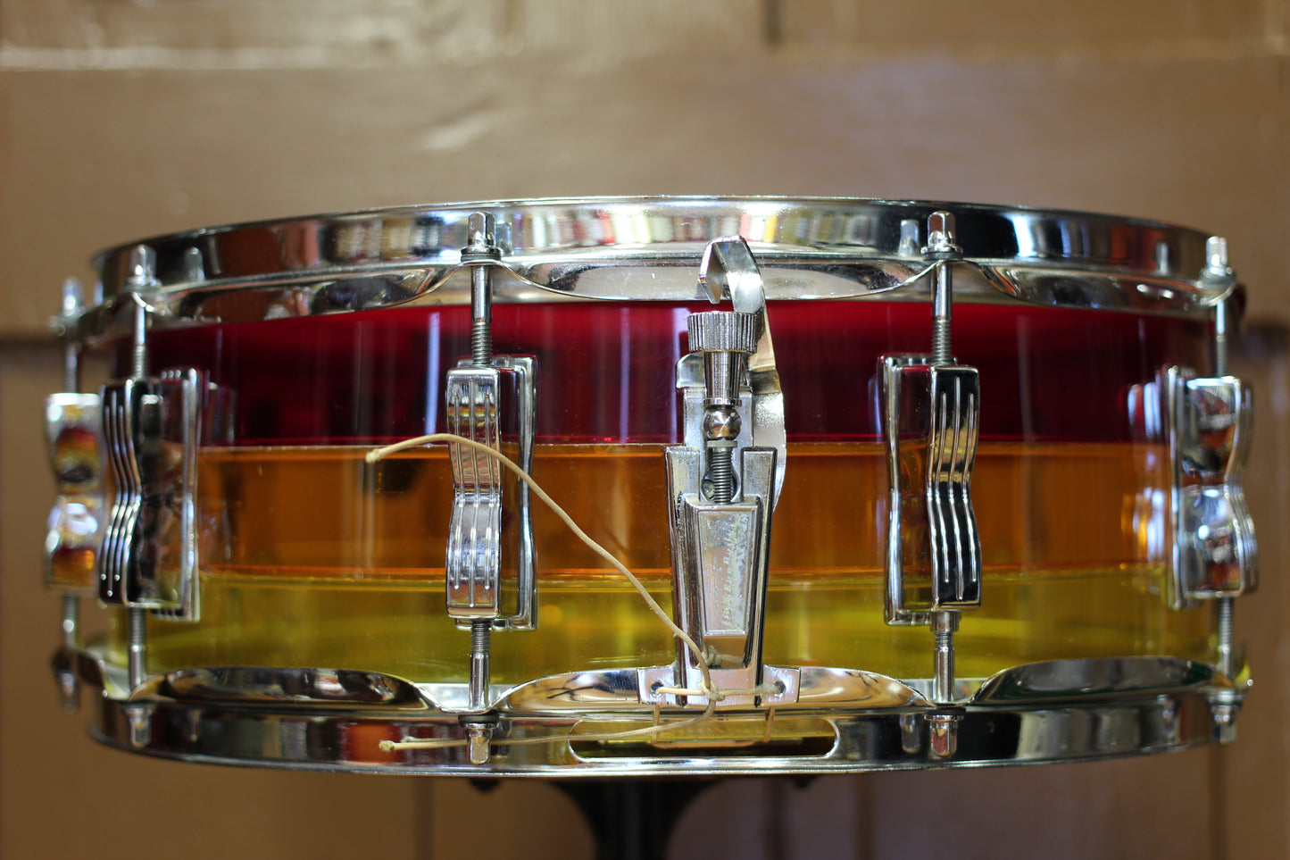 1970's Ludwig 5"x14" Vistalite Snare Drum in Tequila Sunrise