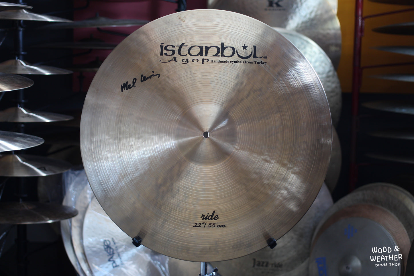 Used Istanbul Agop 22" Signature Mel Lewis Ride Cymbal 2250g