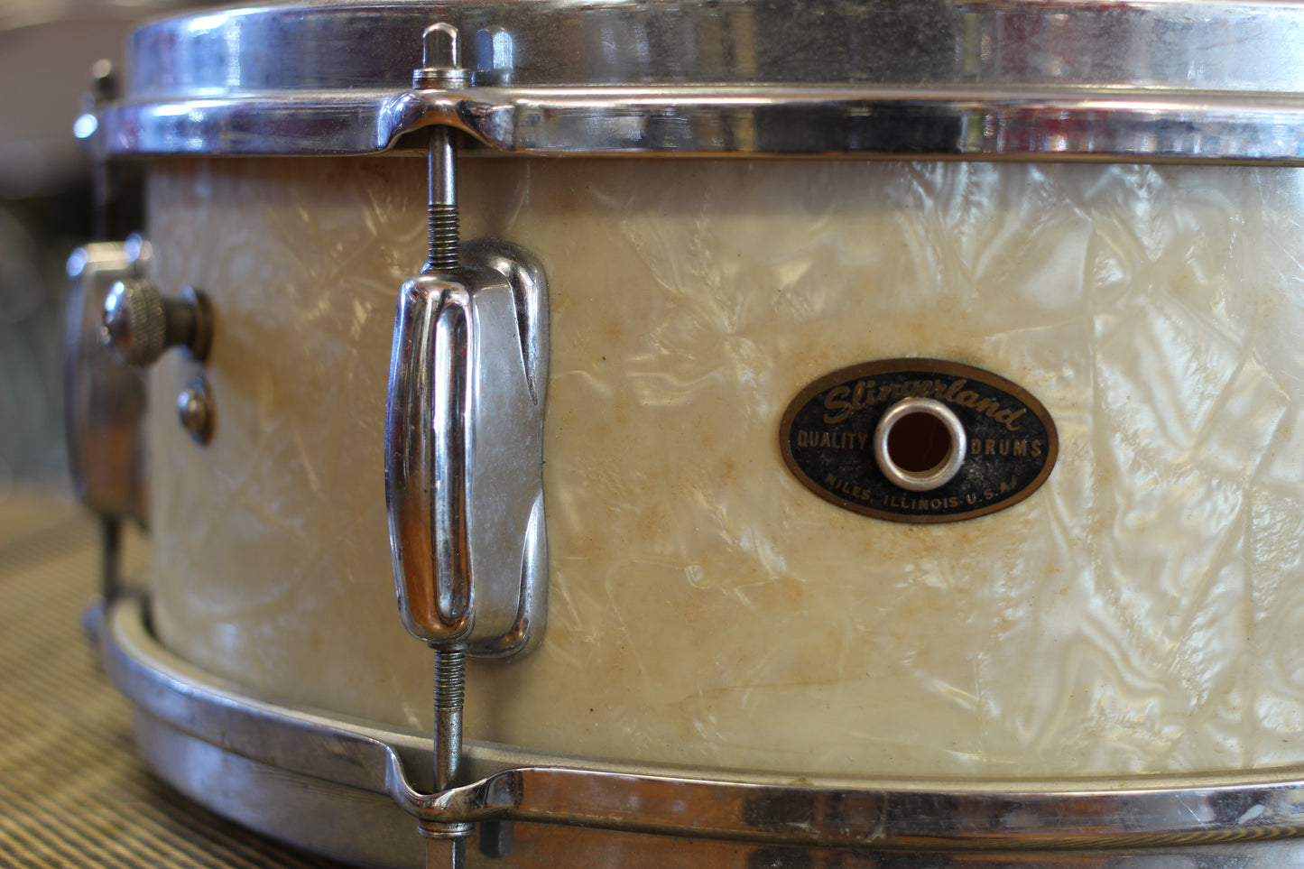 1962 Slingerland 5.5"x13" Super Gene Krupa Snare Drum