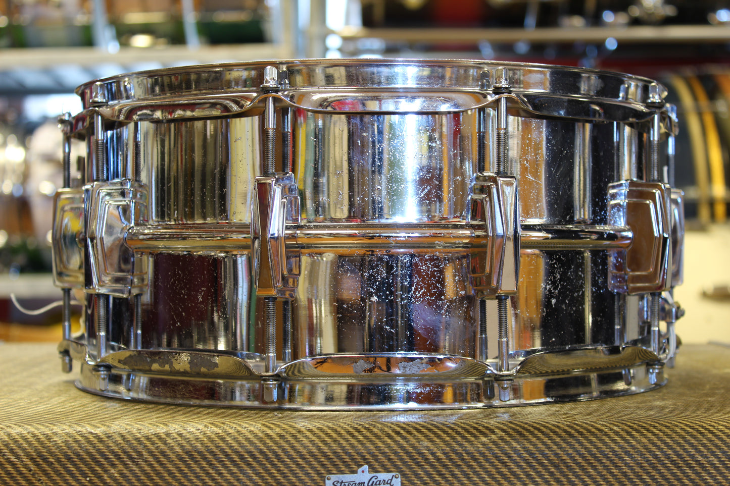 1970's Ludwig LM402 6.5"x14" Supraphonic Snare Drum
