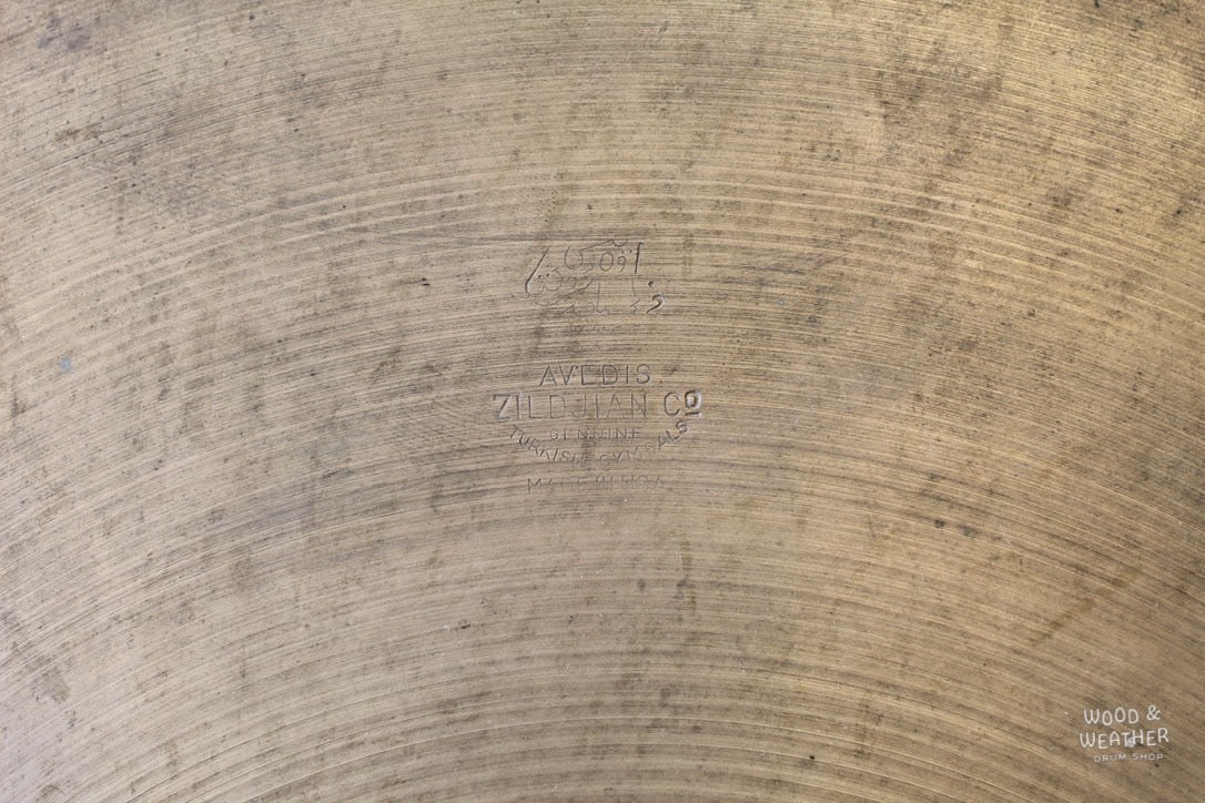 1940/50s A. Zildjian 16" "Trans Stamp" Fast Crash Cymbal 965g