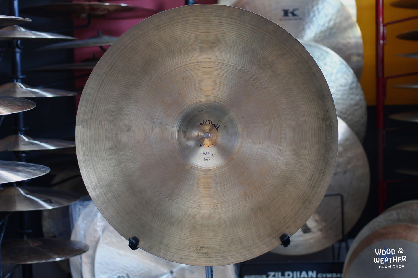 1950s A. Zildjian 20" Small Stamp Bounce Ride Cymbal 1625g