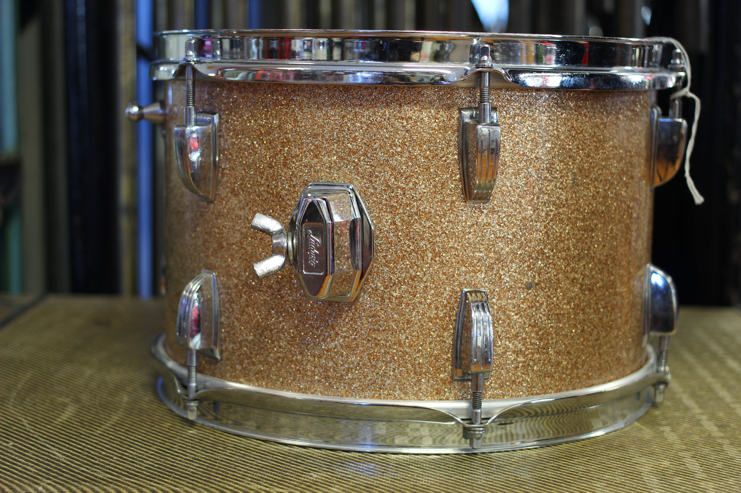 1960's Ludwig Downbeat in Champagne Sparkle 14x20 14x14 8x12