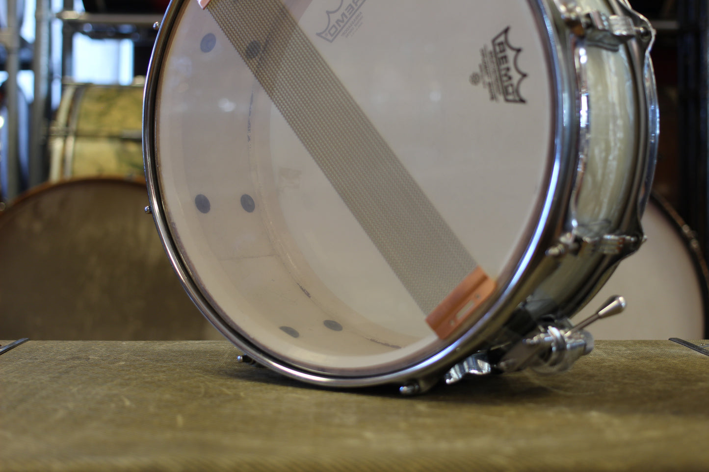 1966 Ludwig "Jazz Festival" Snare Drum 5"x14" in White Marine Pearl