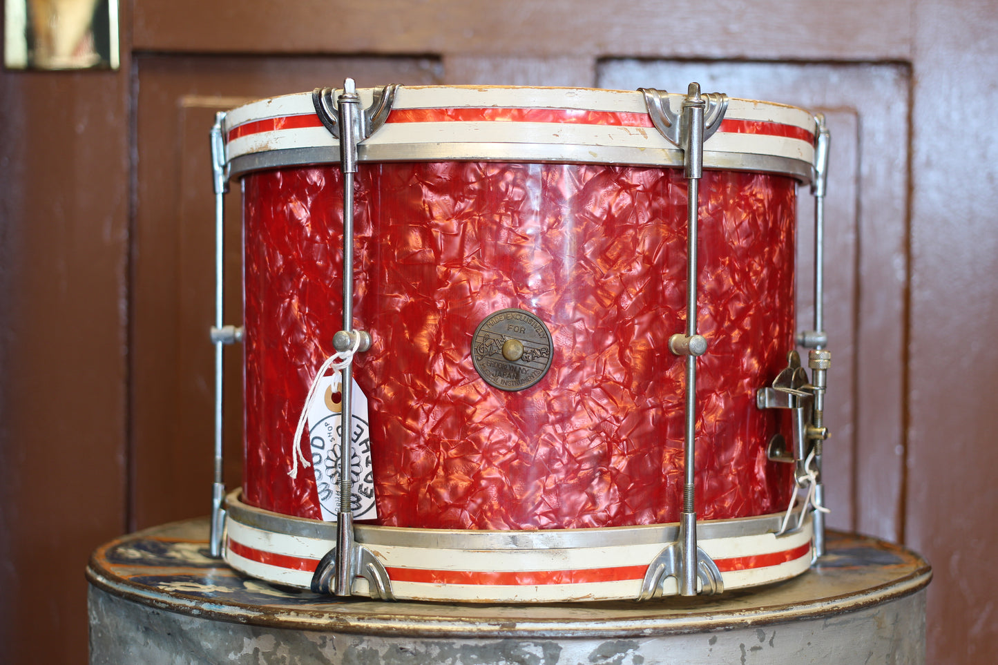 1960's Zim Gar 8"x12" Parade Snare in Rose Marine Pearl