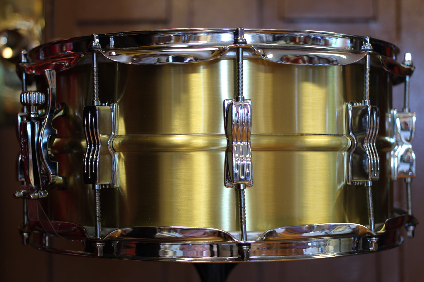 2021 Ludwig Acro Brass Snare Drum 6.5"x14" in Brushed Brass