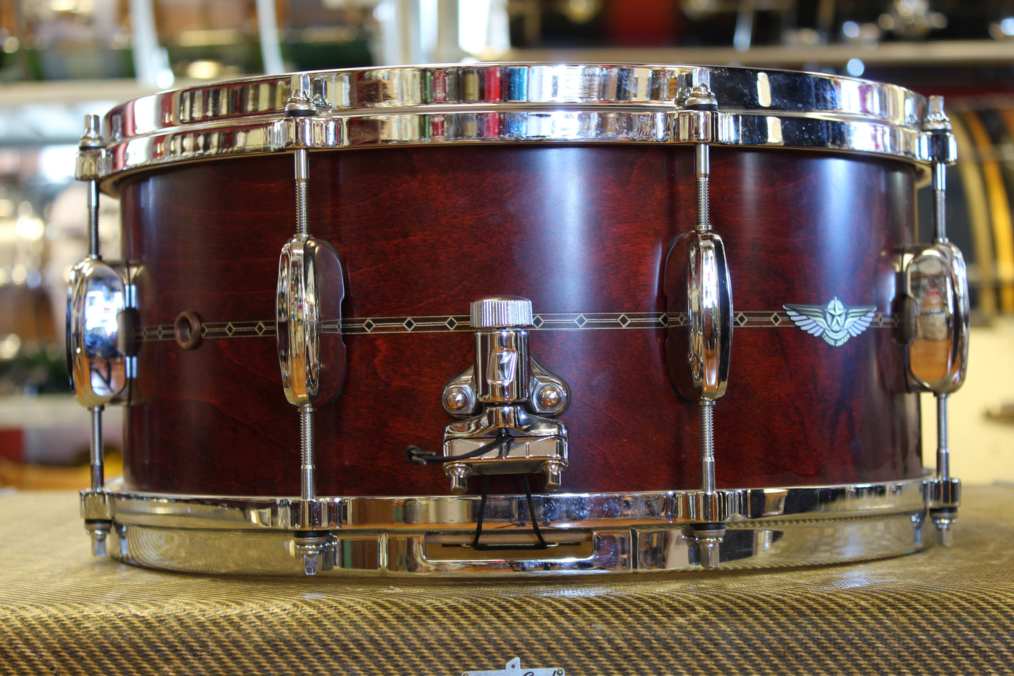 Tama Star Maple Snare Drum 6.5"x14" in Satin Antique Brown