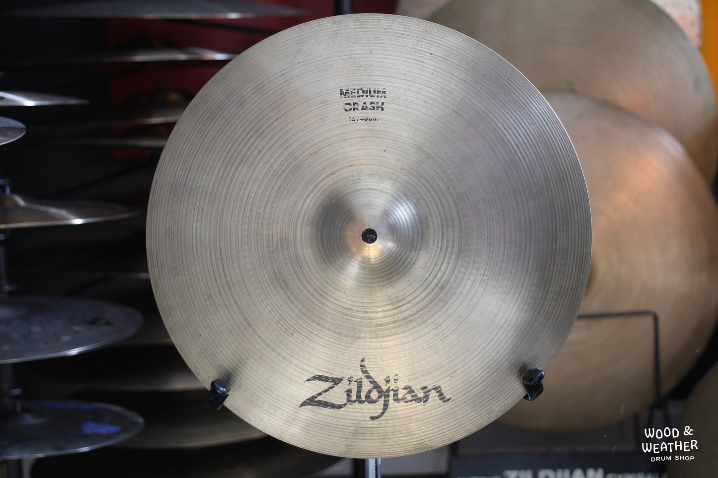 1980s A. Zildjian 16" "CO. Stamp" Medium Crash Cymbal 1190g