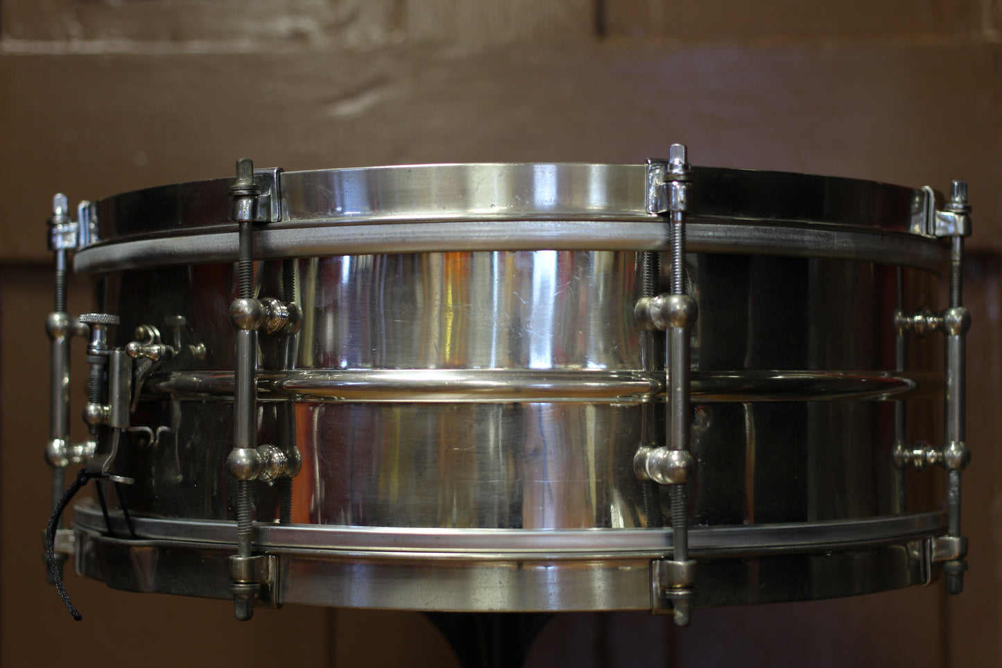 1920's Ludwig Pioneer Model Snare Drum 5"x14" Nickel over Brass