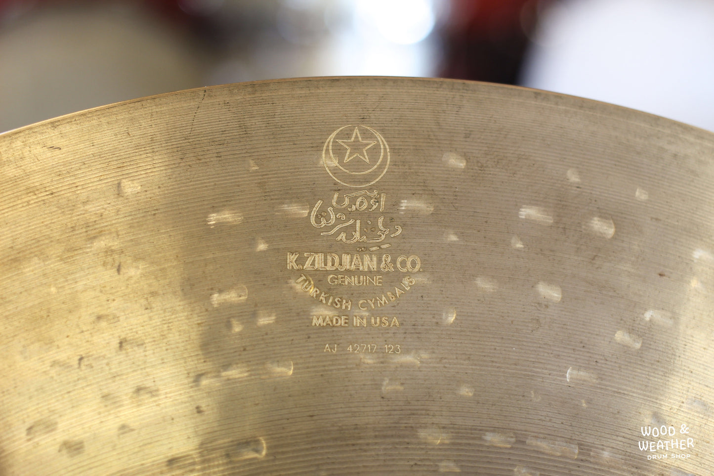 Used Zildjian 20" K Custom Dark Ride Cymbal 2160g