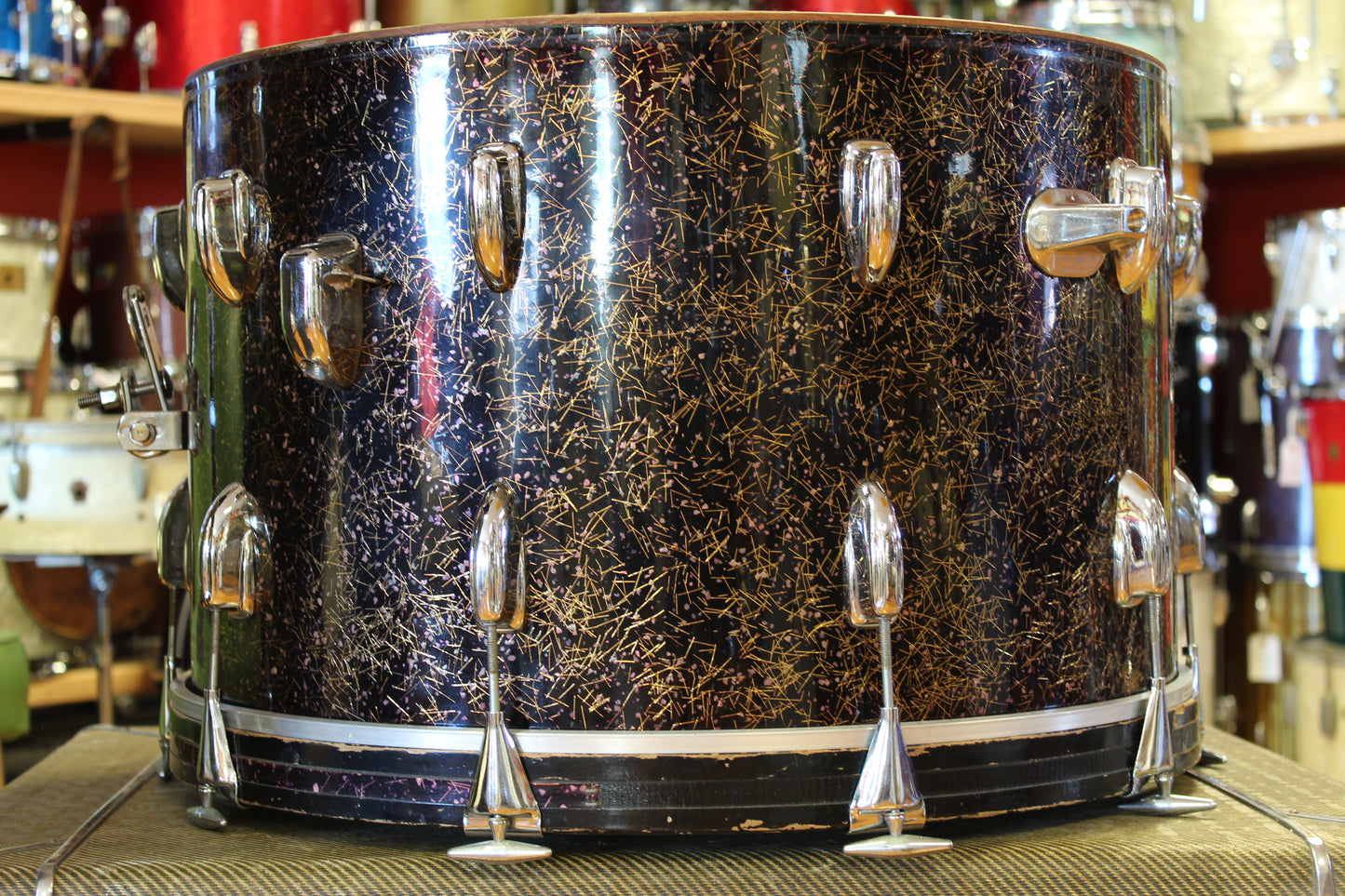 1950/60's Slingerland Capri Pearl "Jelly Bean" Drum Set 14x22 16x16 9x13