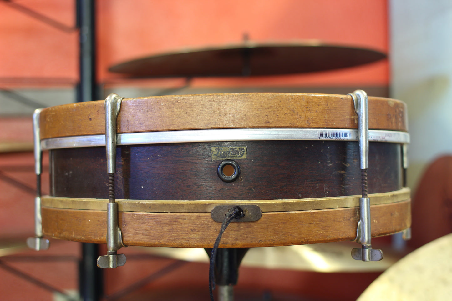 1920's Ludwig 3"x13" 'Tango' Snare Drum in Natural Mahogany