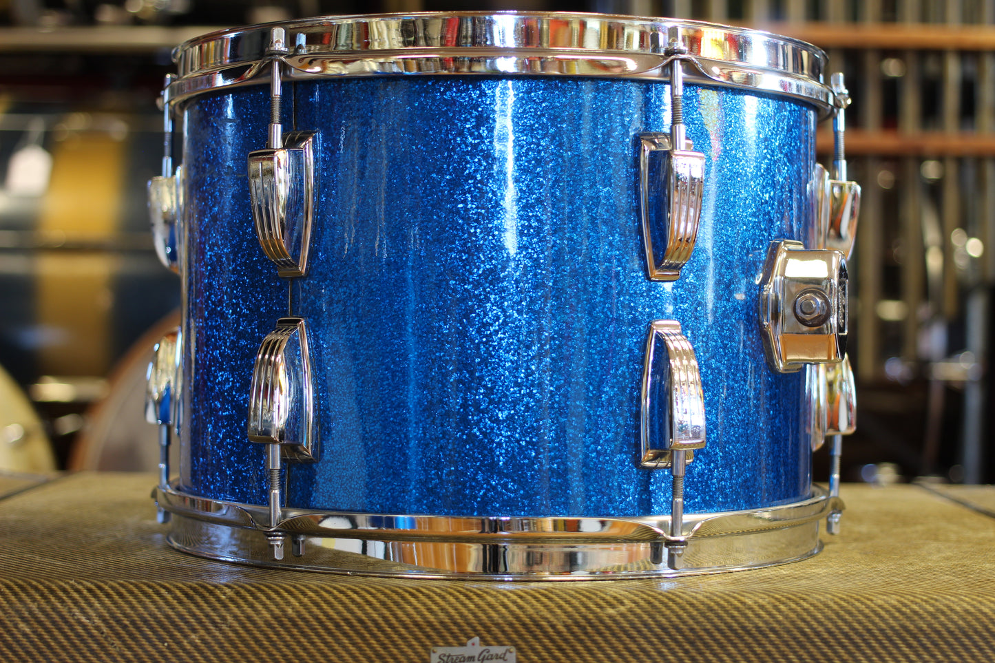 1970's Ludwig Super Classic in Blue Sparkle 14x22 16x16 9x13