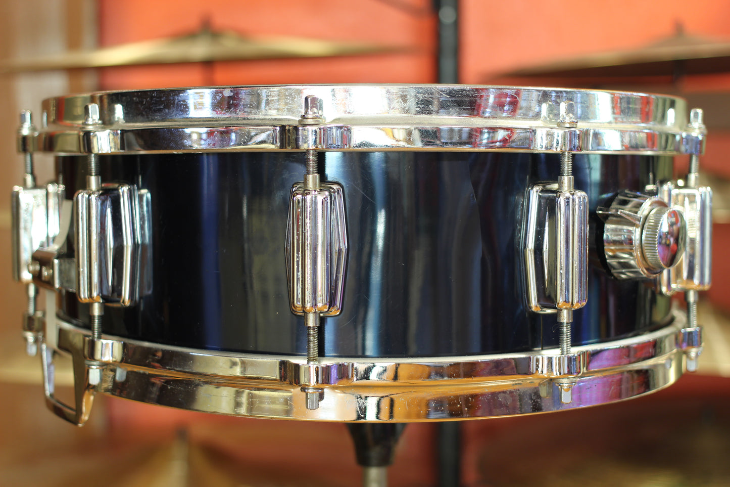 1980's Tama Fibrestar 5"x14" Snare Drum in Midnight Blue