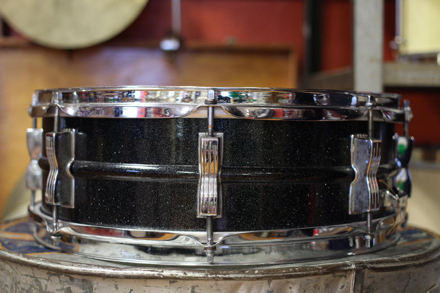 1980's Ludwig 5"x14" Acrolite in Black Galaxy