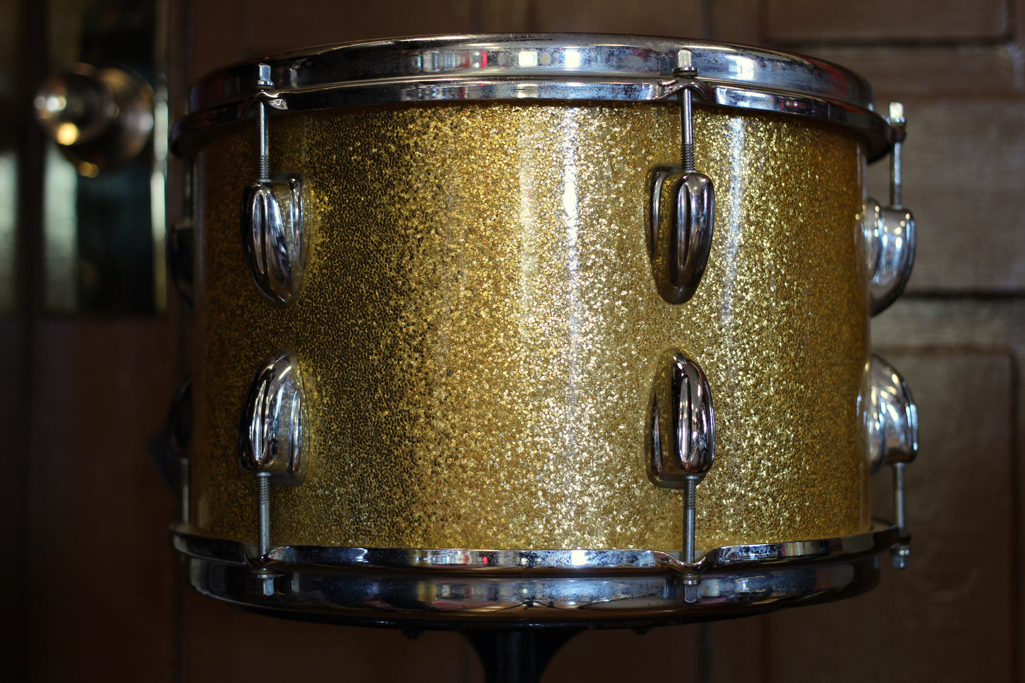 1965 Slingerland Gene Krupa Deluxe in Sparkling Gold Pearl 14x22 16x16 8x12