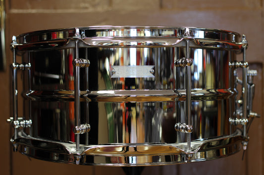 Used Standard Drum Company 6.5"x14" Chrome over Brass Snare Drum