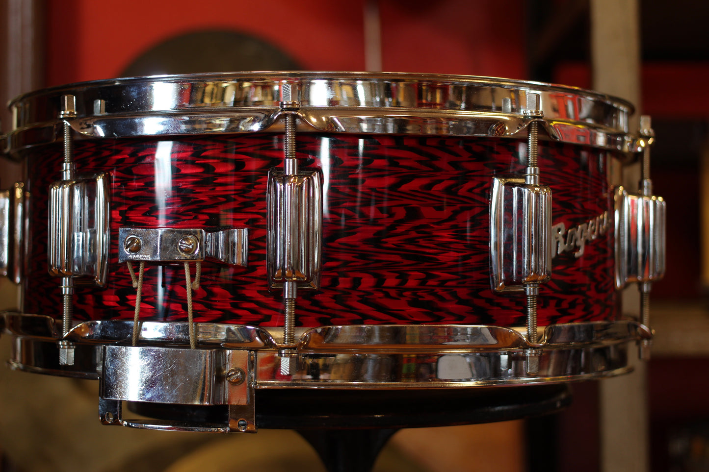 Rogers Dynasonic Snare Drum Clone 5"x14" in Red Onyx Pearl