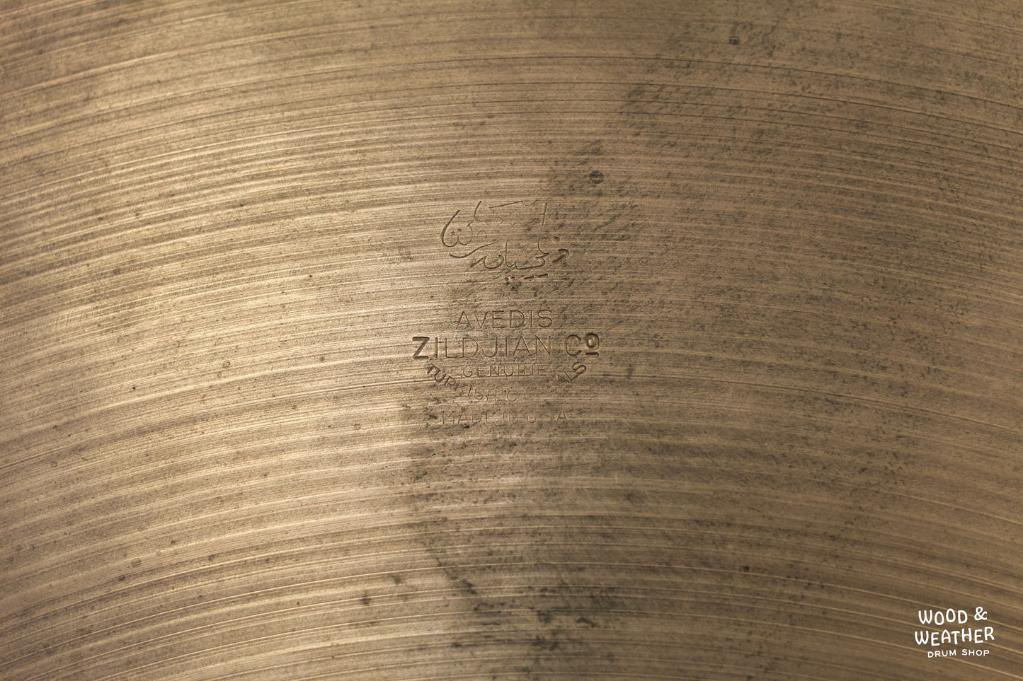 1946-53 A. Zildjian 24" "Trans Stamp" Ride Cymbal 3901g