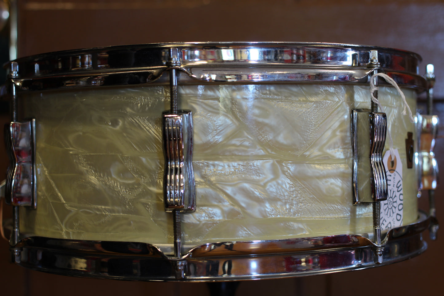 1950's WFL 5.5"x14" 'Swingster Dance Model' Snare Drum in Marine Pearl