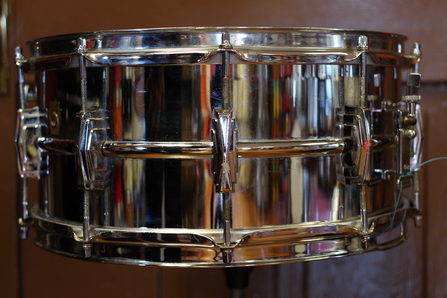 1960 Ludwig Pre-Serial 402 Chrome over Brass 6.5"x14" Snare Drum