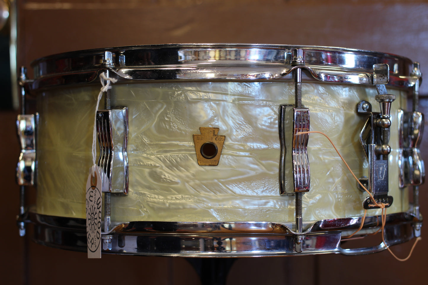 1950's WFL 5.5"x14" 'Swingster Dance Model' Snare Drum in Marine Pearl
