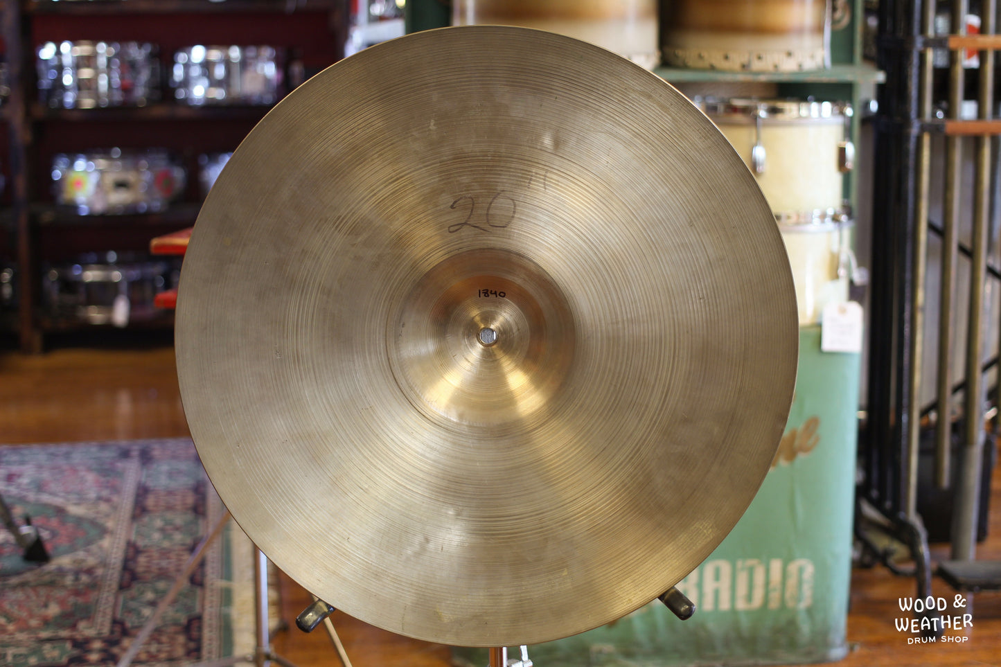 1960s Rogers SS By Azco 20" Ride Cymbal 1840g