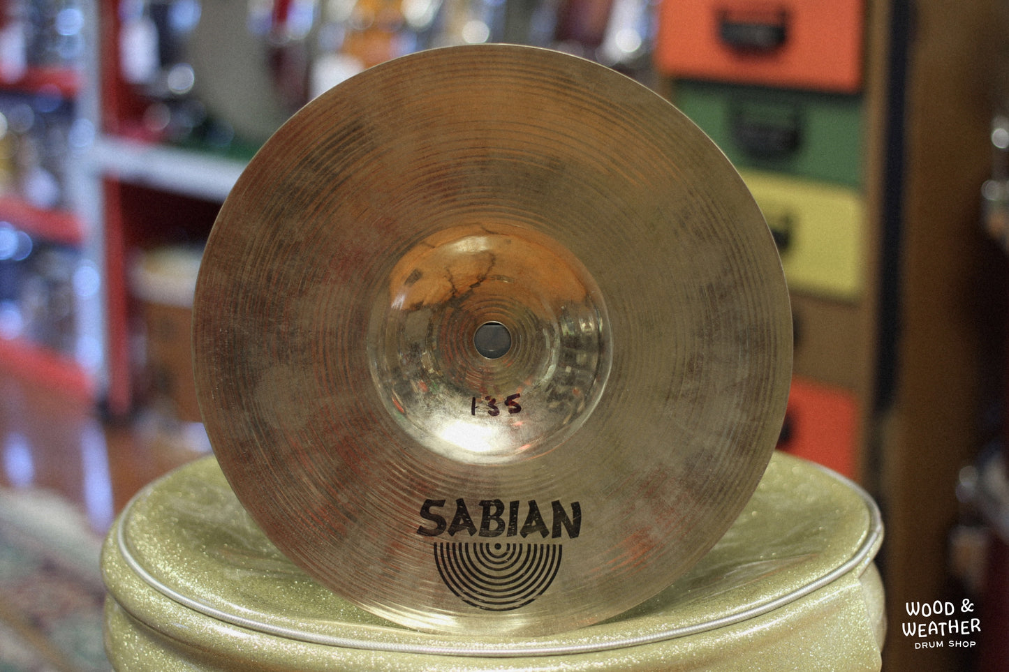 Used Sabian 8" Hand Hammered HH Splash Cymbal 135g