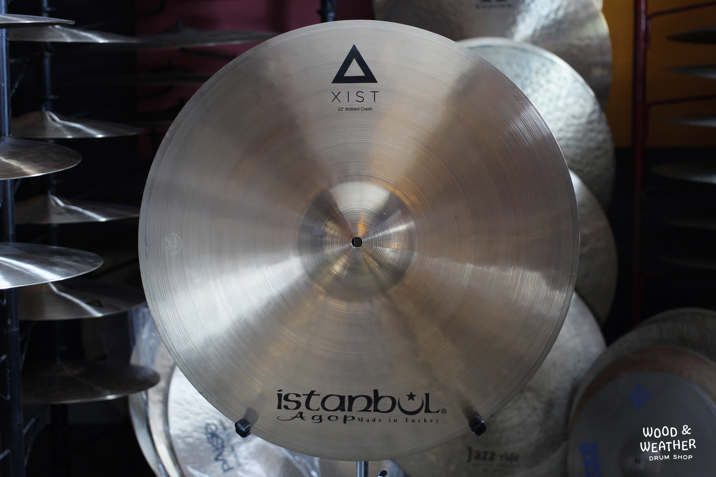 Used Istanbul Agop 22" Xist Brilliant Crash Cymbal 2010g