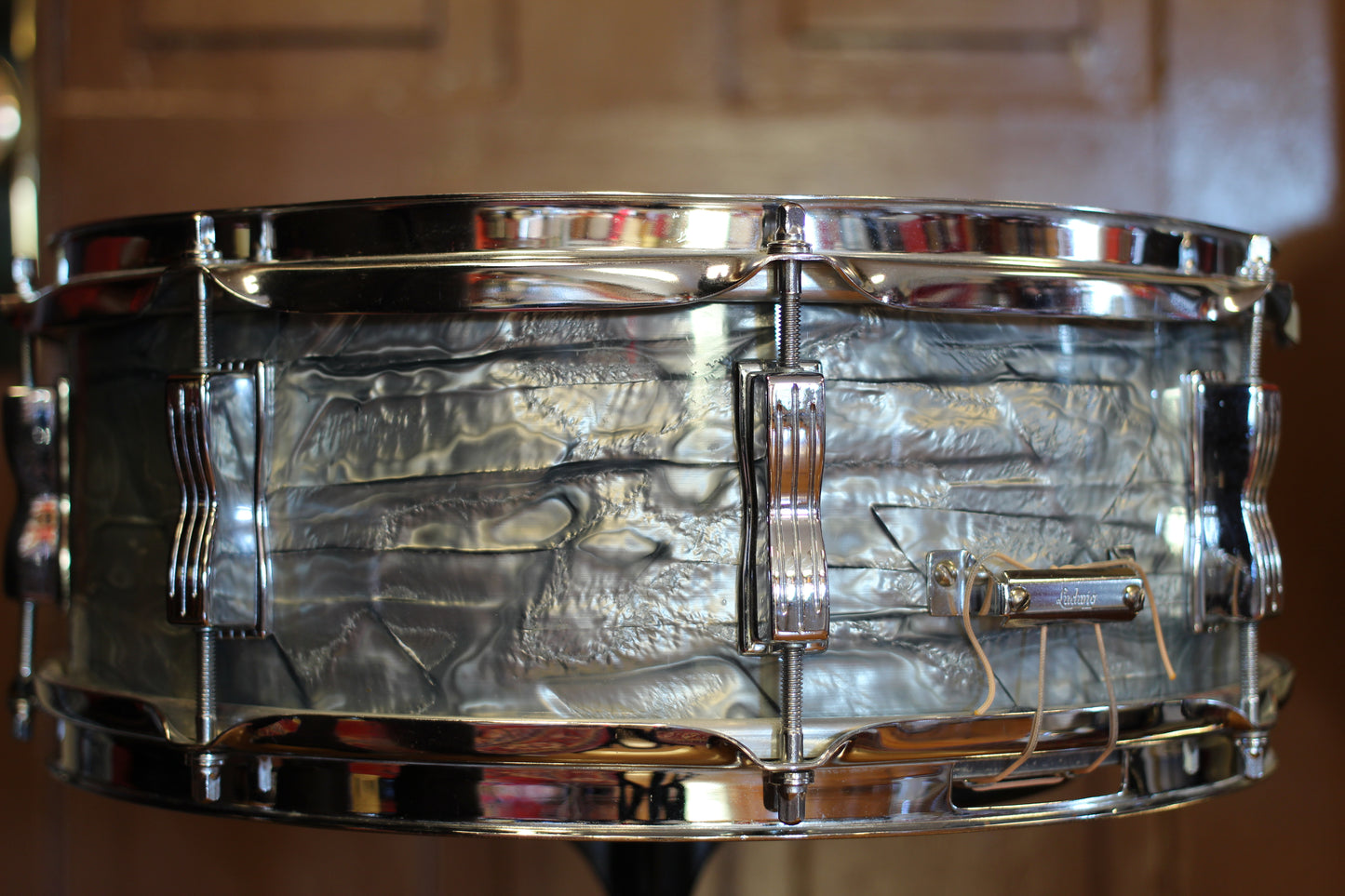 1964 Ludwig 5"x14" Jazz Festival Snare Drum in Sky Blue Pearl