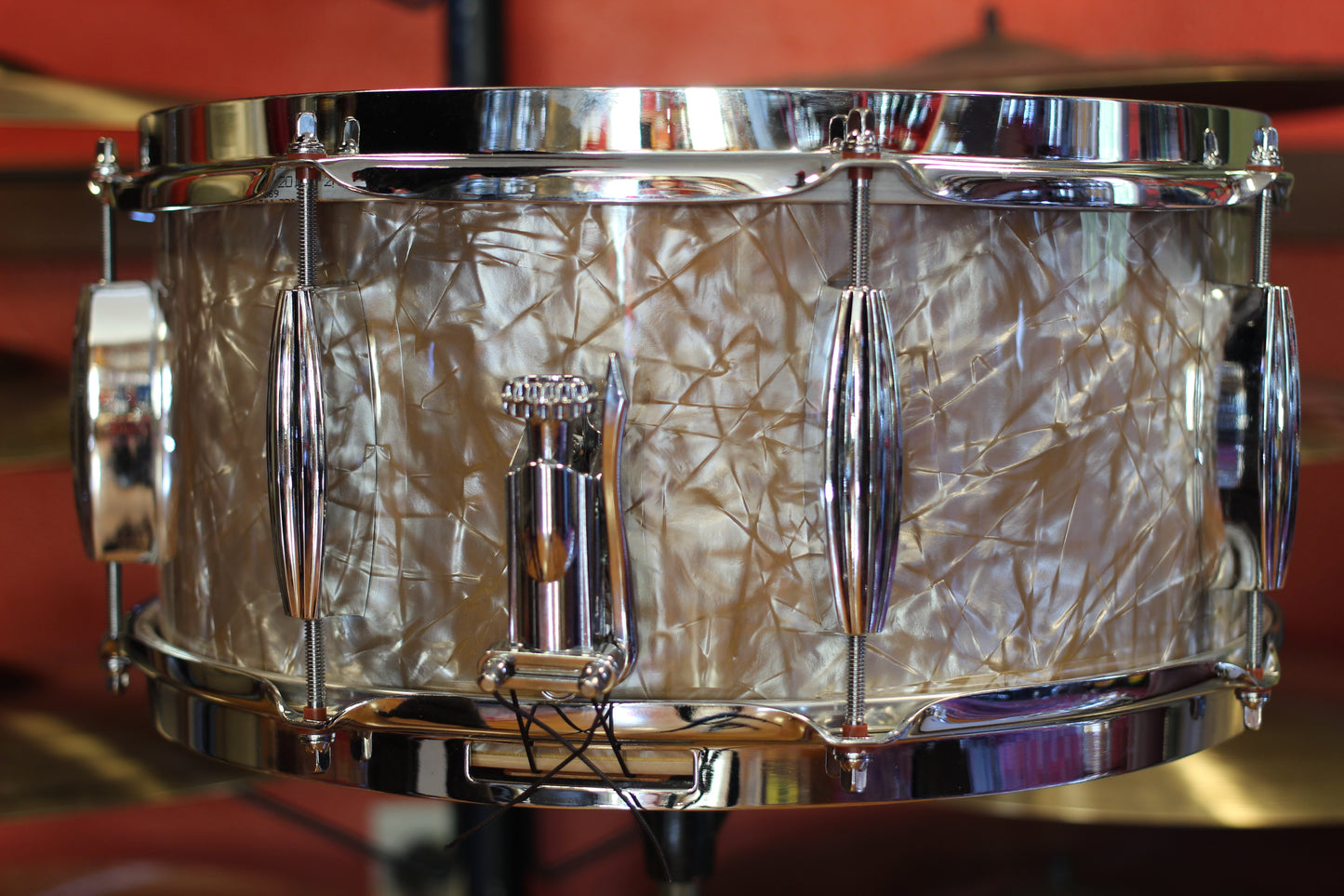 Standard Drum Company 6.5"x14" Solid Shell Snare Drum in Gold Dust Pearl