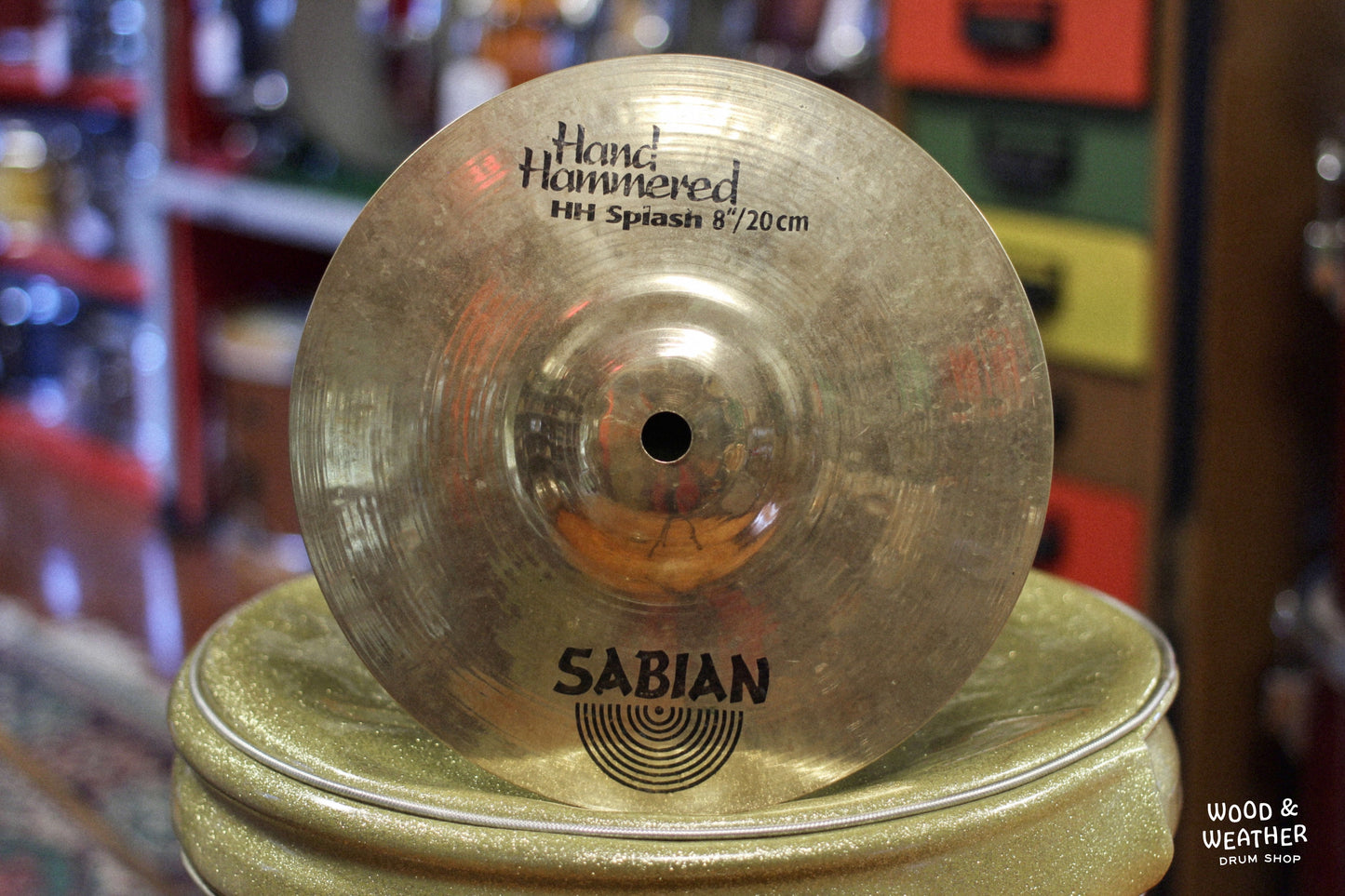 Used Sabian 8" Hand Hammered HH Splash Cymbal 135g
