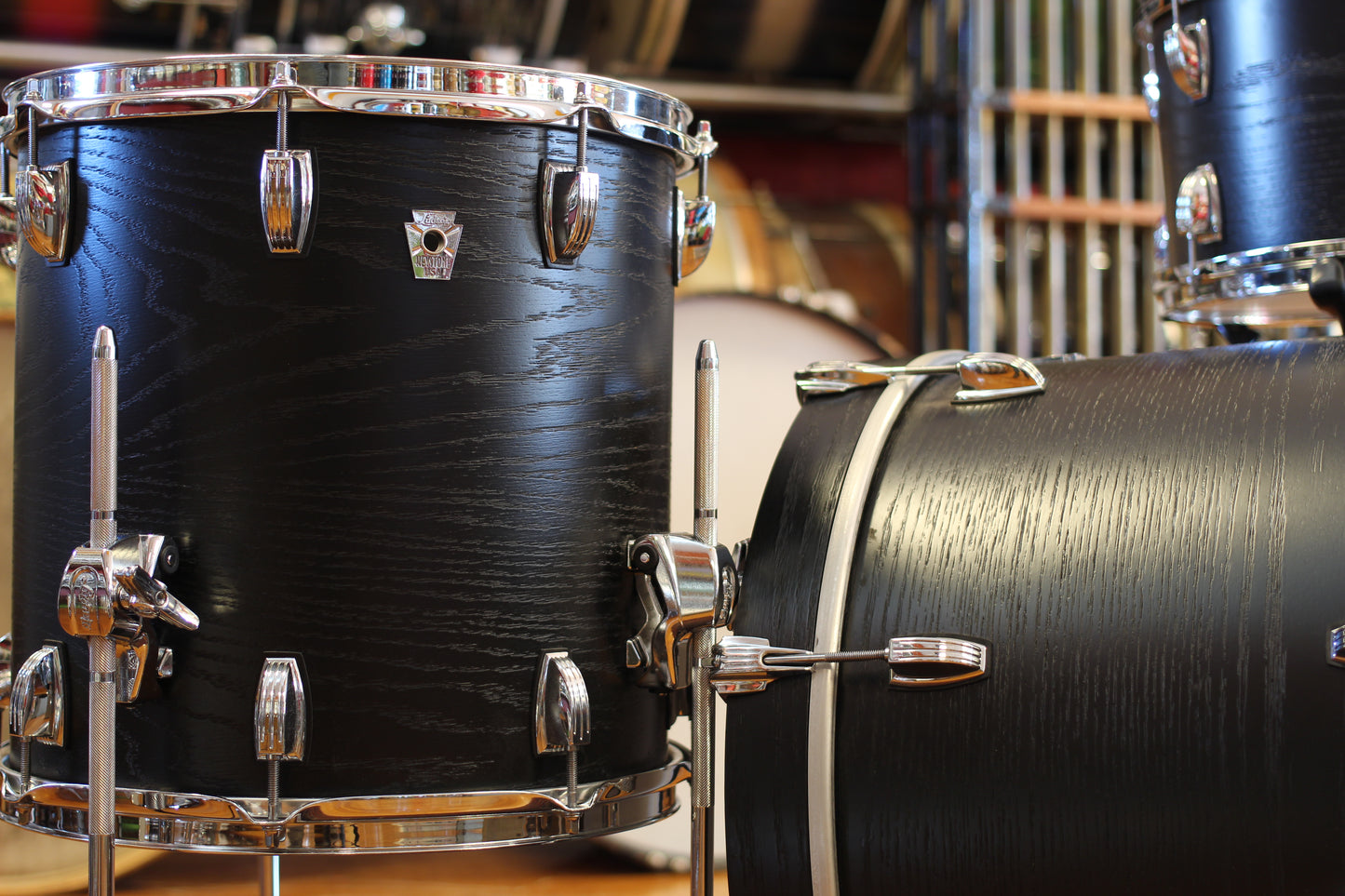 Ludwig Keystone X Downbeat in 'Night Oak' 14x20 14x14 8x12