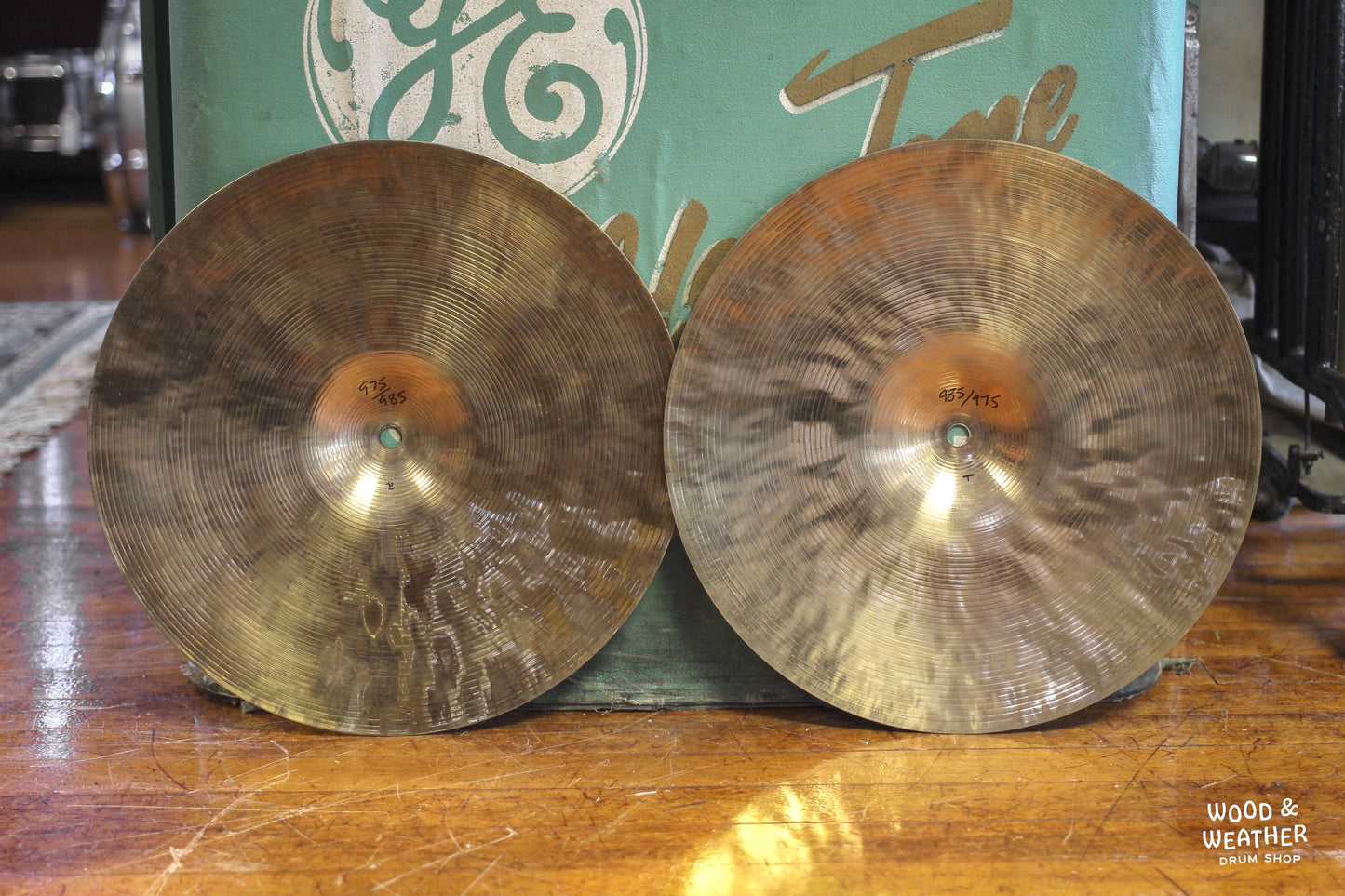 Used Wuhan 14" Hi-Hat Cymbals 975/985g